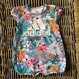 Adidas Neon Floral 9M Romper